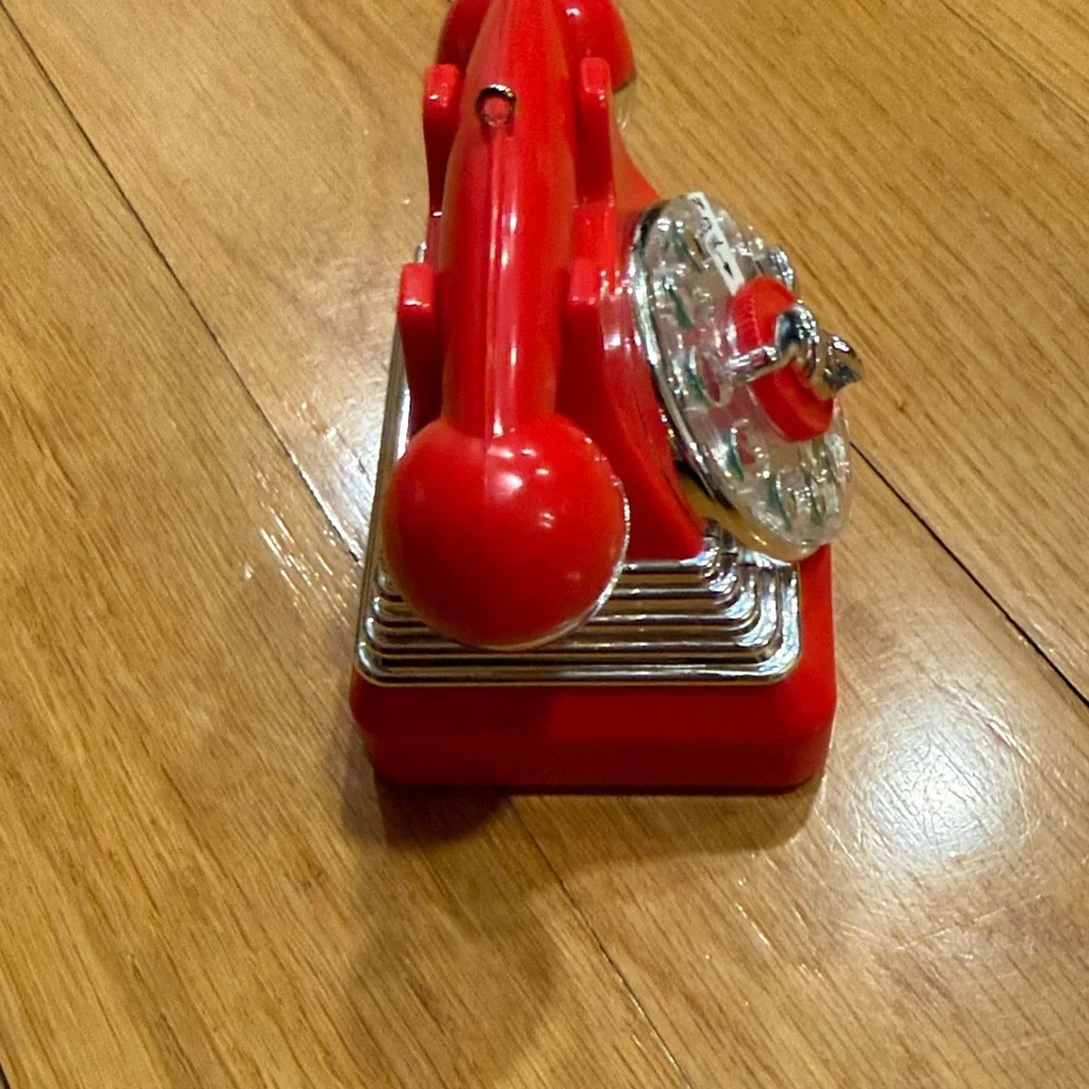 Hallmark Red and Silver Rotary Phone Ornament - Picture 4 of 7